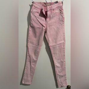 Levi’s high rise 721 pink skinny jeans